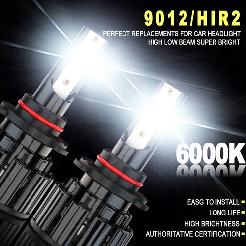 Kit de bombillas de faros LED para Ford Taurus 2013-2019 2x 6000K actualización haz alto/bajo