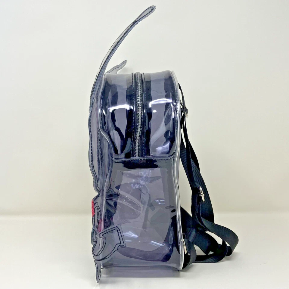 Mini Mochila Kuromi Negra Transparente Figura con Orejas Púrpura Oscuro - Nueva con Etiquetas Foto 2 de 4