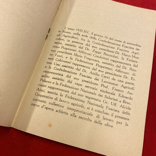 C218 - Libretto + Tessera "Confederazione Fascista Lavoratori Agricoltura 1938" - Picture 6 of 7