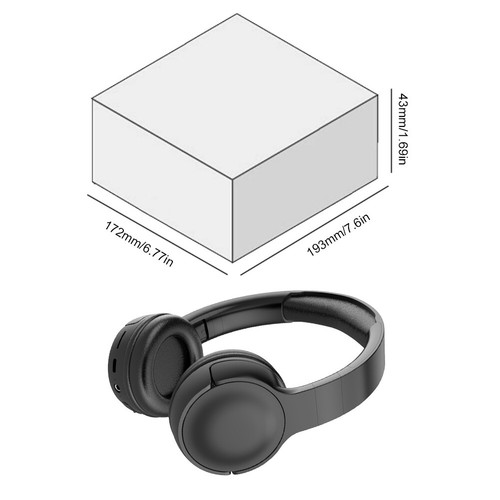 Wireless Bluetooth-Compatible Over Ear Headphones Gaming Headphones (Black) UK - Bild 11 von 11