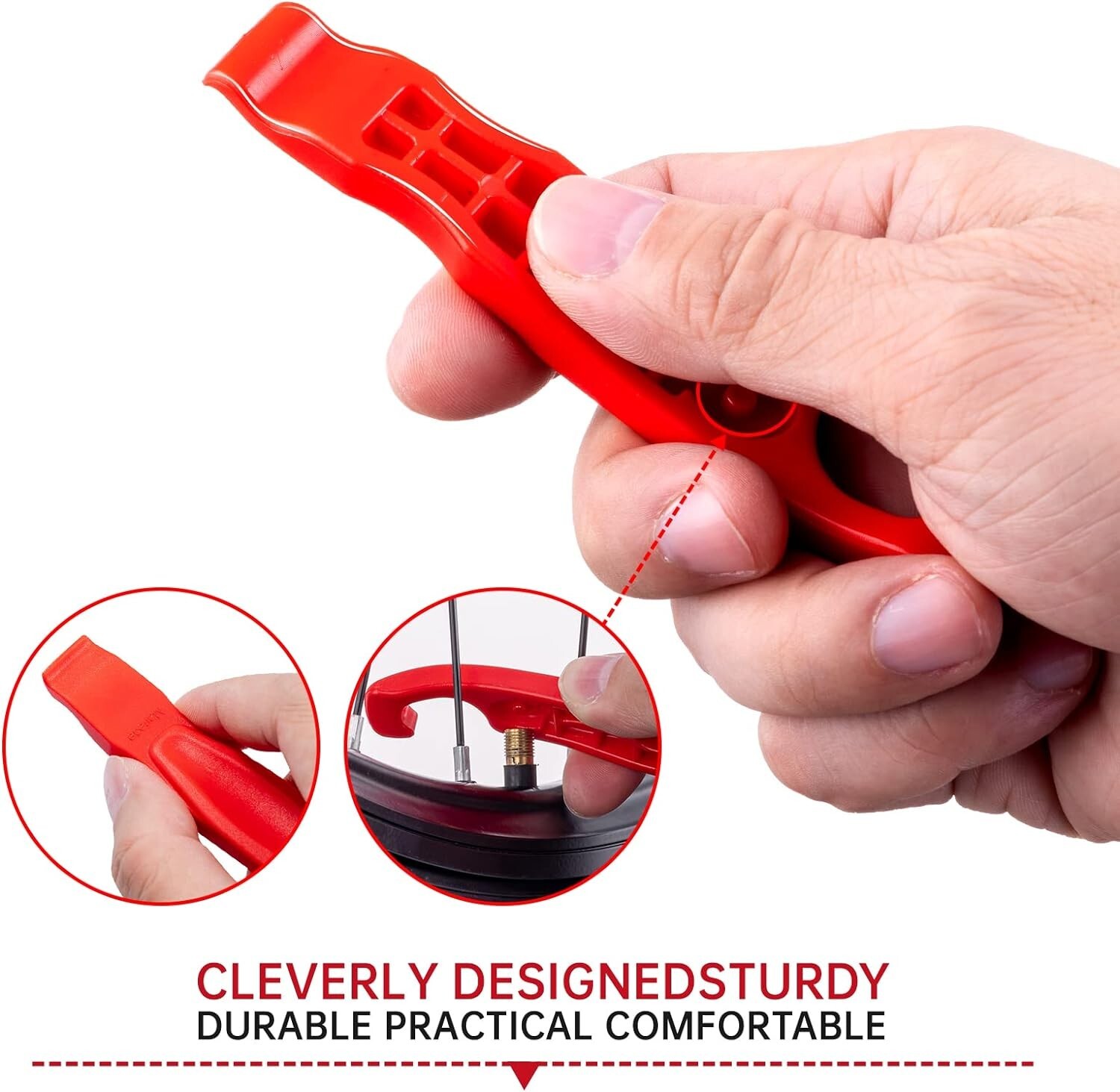 Ultra Strong Bicycle Tire Levers - Easy Removal Tool for Road or Mountain Bikes