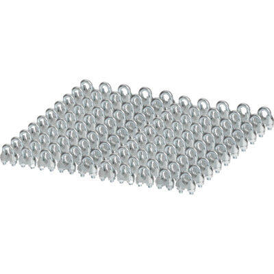 100x Seilklemmen 3mm Bügelform Bügelklemme Bügelformklemmen verzinkt DIN 741
