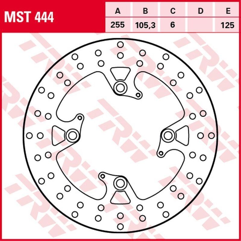 ZF BREMSSCHEIBE HINTEN TRIUMPH TIGER 800 '11-, SPEED TRIPLE