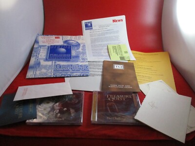 Treasure Quest PC Game E3 1996 Sirius Promo Press Kit w/ Game + Soundtrack CD
