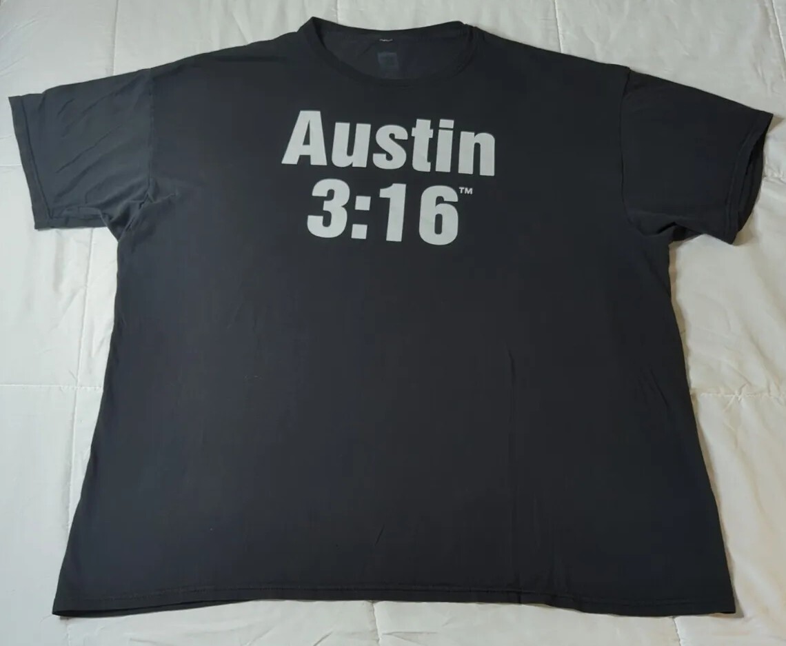 【未着用品】WWE STONE AUSTIN 3:16 Tシャツ Wwe Shirts Stone Cold Steve Austin 3:16 Men's T-Shirt Wwe
