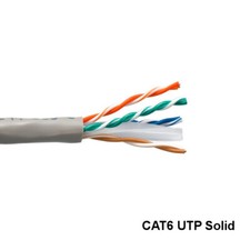 KNTK Gray 1000ft Cat6 UTP Solid Ethernet Bulk Cable 23AWG 550MHz Networking RJ45