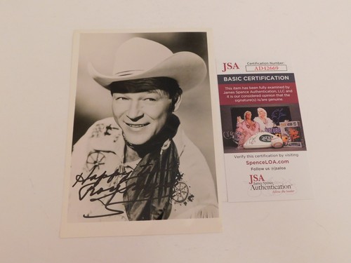 ROY ROGERS Signed / Autographed 5x7 Black & White Photo JSA COA