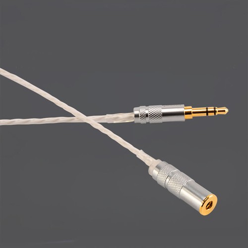 Sterling Silver Headphone Extension Cable 3.5mm Jack Male to Female AUX Cable - 第 7/12 張圖片