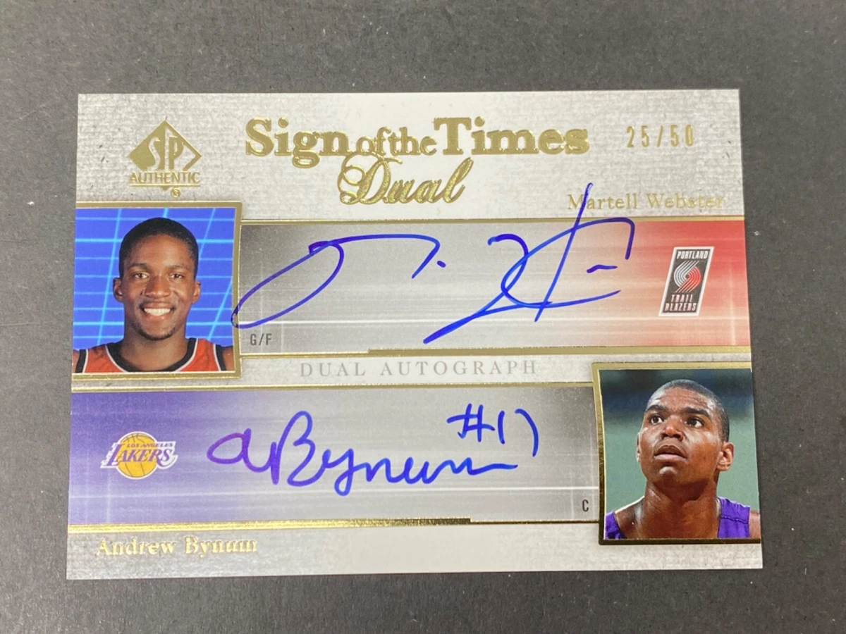 Andrew Bynum Basketball Autographed Sports Trading Cards 