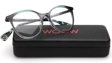 NEW WOOW Feel Free 1 Col 0210 Black Turquoise EYEGLASSES 52-17-140mm B46mm