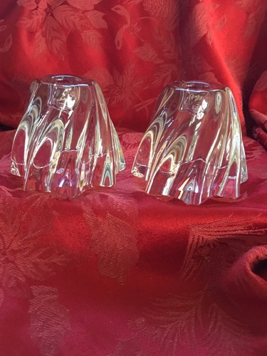 FLAWLESS Exquisite BACCARAT France Pair ORESTE Crystal CANDLESTICK CANDLE HOLDER - Picture 9 of 10