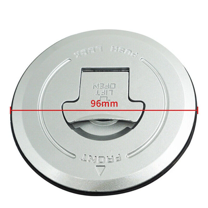 1 Juego 96mm Motocicleta Modificado Combustible Gas Tapa Tapa Tapa Bloqueo Kit Llave Universal Foto 3 de 4