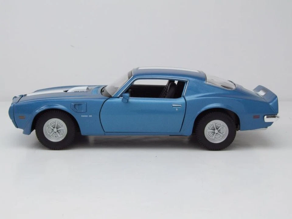 Pontiac Firebird Trans Am 1972 Azul Metálico Modelo De Coche 1:24 Welly - Imagen 3 de 4