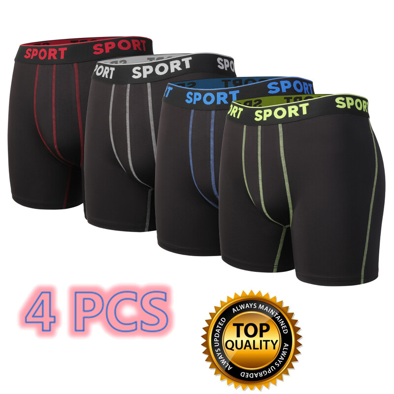 Pack Men Bamboo Pouch Boxer Briefs Moisture-Wicking Underwear