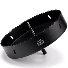 8 1/8 Inch Hole Saw for Metal and Plywood, Bi-Metal Circular Wood Drill 