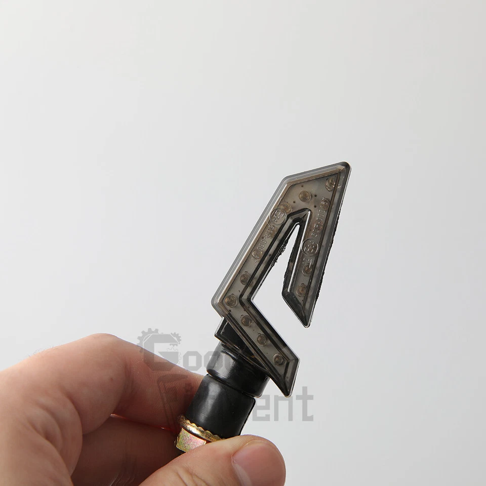 For Honda Grom 125 Ruckus 50 2x Motorcycle Arrow Amber Turn Signal Light Blinker - Image 4 of 4