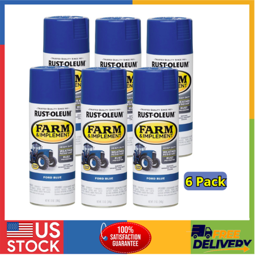 Ford Blue Specialty Farm & Implement Gloss Spray Paint- 12 oz 6 Pack ...