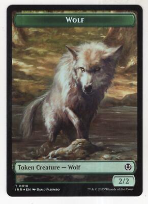 MTG Innistrad Remastered Foil Double Sided Token Card #18/23 Wolf / Arlinn