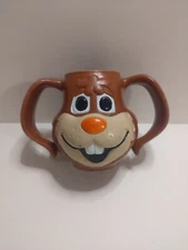 Vintage Nestle Quik Chocolate Bunny Rabbit Cup with Ear Handles