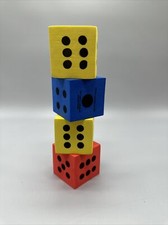 Colorful Large 2" Foam Dice Pack of 4 Die Greenbrier International Inc.