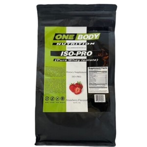 ISO~PRO (100% PURE WHEY ISOLATE PROTEIN)  STRAWBERRY FLAVOR  BULK SIZE 5 LBS