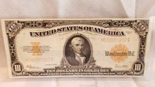 1922 $10 GOLD CERTIFICATE (Awesome Grade)