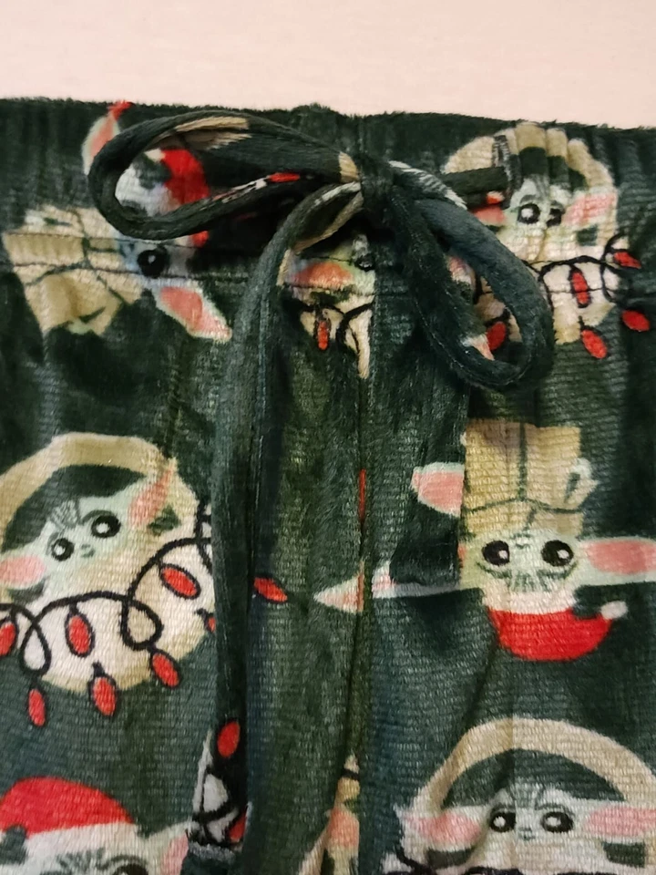 Star Wars Baby Yoda Grogu Navidad Pijama Pantalones Hombre XL Foto 2 de 4
