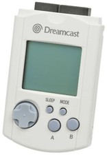 Dreamcast Official VISUAL MEMORY only HKT-7000 White NO Cap Sega VMU dc