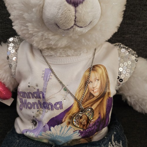 Build A Bear BABW Hannah Montana Sparkle Plush Outfit Clothes Necklace Boots EUC - Picture 5 of 16