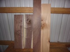 4 PC 3 PC WALNUT 1 PC HICKORY LUMBER WOOD KILN DRIED BOARDS B27B 3/4" THICK