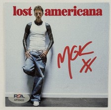 Machine Gun Kelly Lost Americana CD & SIGNED Cover Photo Autograph PSA DNA COA