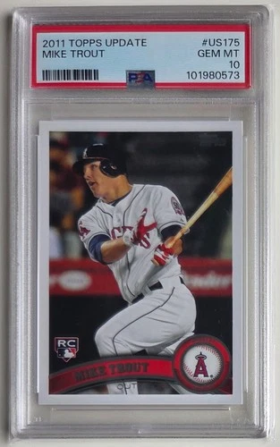 2011 Topps Update Series - Mike Trout #US175 (RC) PSA 10