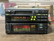OH Kenwood 1DIN+1DIN Cassette Graphic Equalizer KRC-X770 KGC-700 Tested