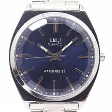 Citizen Q Q 2035 QZ Men's Watch Blue Dial Tested Good Condition