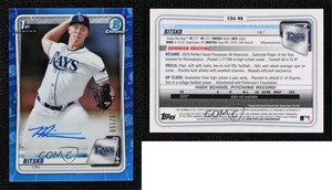 2020 Bowman Draft Chrome Picks Blue Refractor /150 Nick Bitsko #CDA-NB Auto