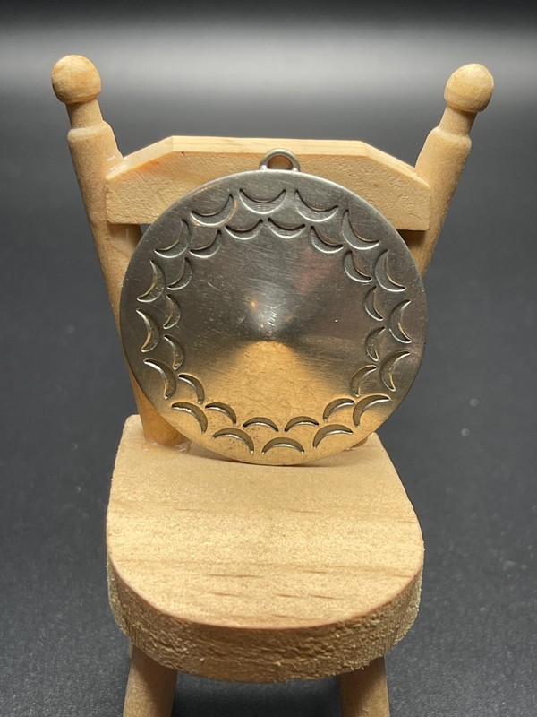 Vintage Modernist Jorgen Jensen Pewter Pendant, Denmark