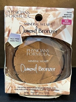 Physicians Formula Mineral Wear Diamond Bronzer, Bronze Gem, 1741110, NEW 