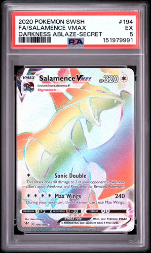 Salamence VMAX graded PSA 5 for sale on eBay