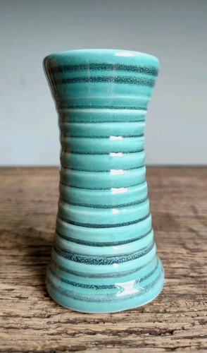 Porth Pottery Stem Vase Turquoise Green Glaze - Picture 18 of 18