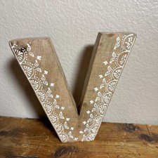 Letter V Wood Wall Decor. 8  