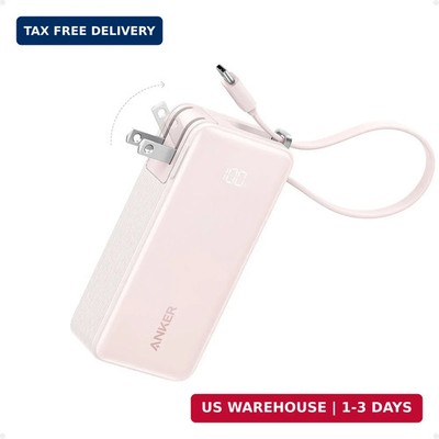 Anker Nano 3-in-1 Portable iPhone Charger, 10,000mAh Power Bank with Built-in US