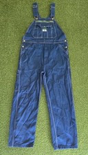 Liberty Overalls Mens Sz 36x30 Blue Denim Bib Workwear Carpenter Utility Pockets