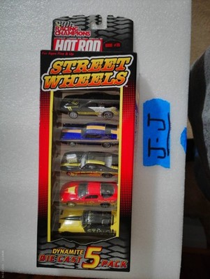 RACING CHAMPIONS STREET WHEELS HOT ROD FORD VET DRAG CHEVY 5 PACK 10 YEARS 1:64