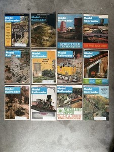 Lot of 23 Model Railroader Magazines Vintage Model Train Publication For Collect