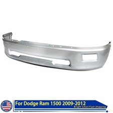 For Dodge Ram 1500 2009-2012 1-piece Front Bumper Face Bar Bright Silver Cover For Dodge Ram 1500 2009-2012 1-piece Front Bumper Face Bar Bright Silver Cover