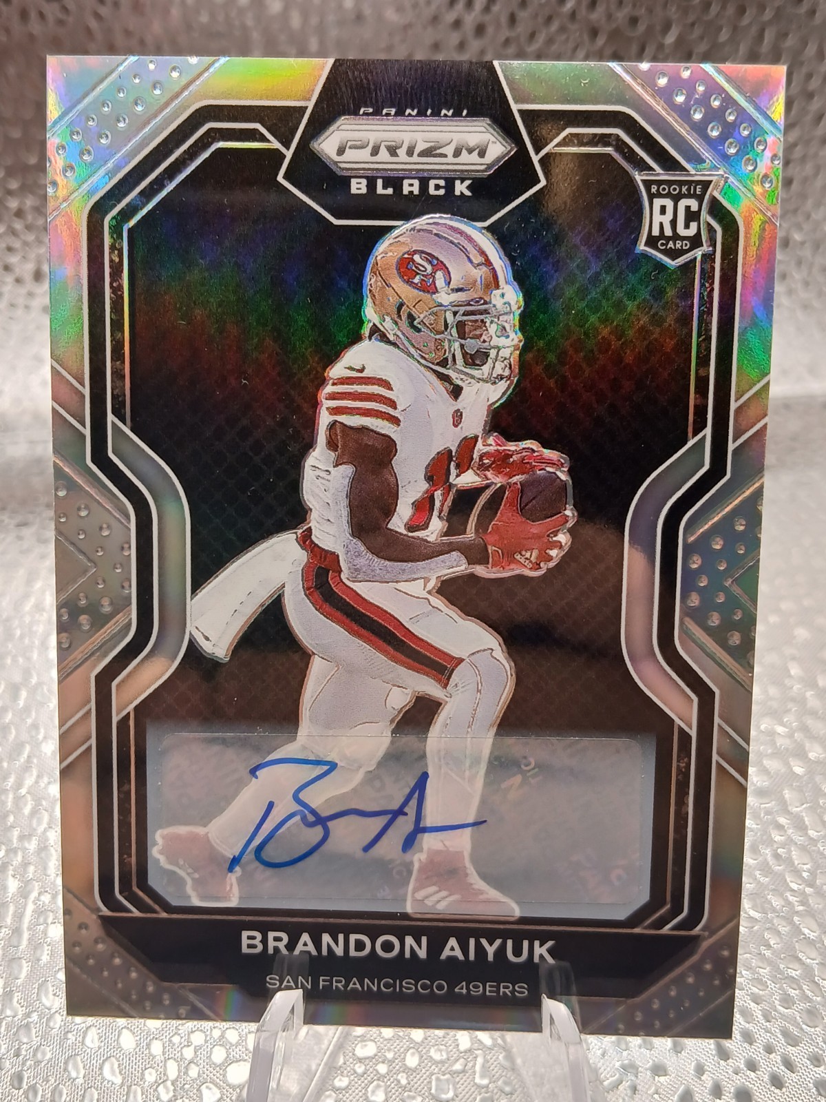 2020 Panini Chronicles - Prizm Black Brandon Aiyuk #PB-14 Signatures (AU, RC)