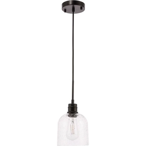 Living District LD6210BK Gabe 1 Light 6 inch Black Pendant Ceiling Light - Picture 3 of 11