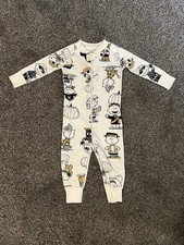 Hanna Andersson Peanuts Snoopy Halloween Pajamas 12-18M 75 Organic Cotton NWOT