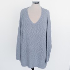 Eileen Fisher - V-neck Cotton Pullover Sweater