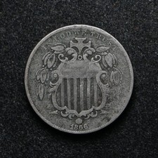 1866 Shield Nickel (cn16554)